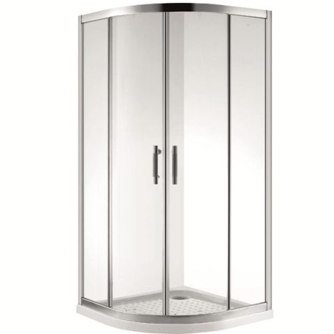 Framed 900wmm Shower Box Curve Inc Door Tray and Wall Liner - Image 7