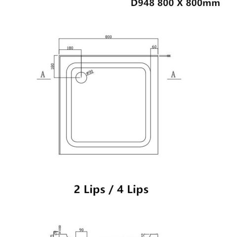 Framed 800mm 2-Sided Enclosed Square Shower – Includes Swing Door, Tray & Wall Liner - Image 10