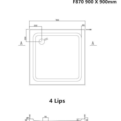 Framed Alcove 900dx900wx900dmm Shower Box 3 Side Bi-folding door+Tray+liner - Image 9