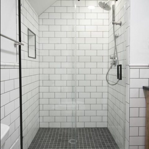 Frameless Rectangle Shower 1500wmm Sliding Door Matte Black - Image 5