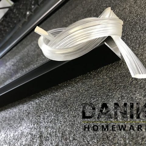 Frameless Diamond Glass 1000wmm Matte Black - Image 10