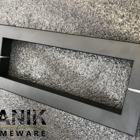 Frameless Diamond Glass 1000wmm Matte Black - Image 12