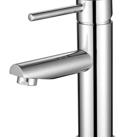 Modern Pin Lever Basin Mixer - Polished Chrome - Image 3