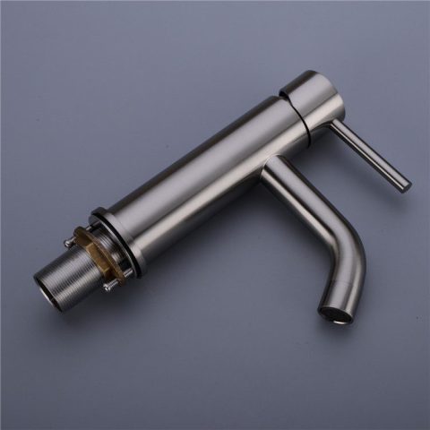 Rondo Pin Lever Basin Mixer - Gun Metal - Image 3