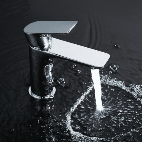 Vanta Modern Flat Handle Basin Mixer – Polished Chrome - Image 6