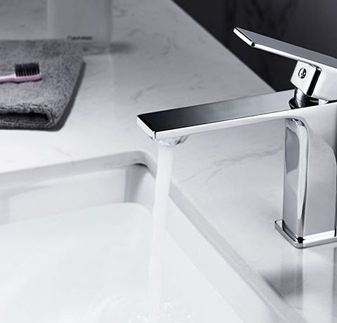 Modern Square Basin Mixer - Polished Chrome - Image 7