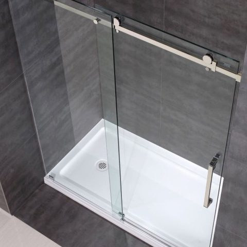 Frameless Glass Alcove 1500mm Sliding Shower Door Chrome - Image 5