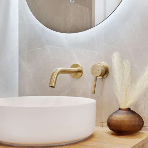 Round Counter Top Basin 360 × 360 × 120mm – Gloss White - Image 1