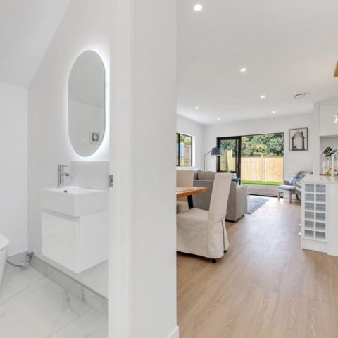 OVA Frameless Oval Back-Lit LED Mirror – 480x800mm - Image 4