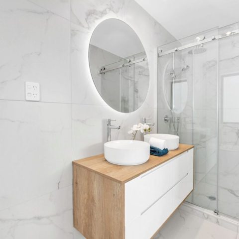 ORA Frameless Round Back-Lit LED Mirror – 800mm - Image 7