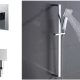 Shower Slider Unit Stainless steel Slider+ Mixer+ Elbow