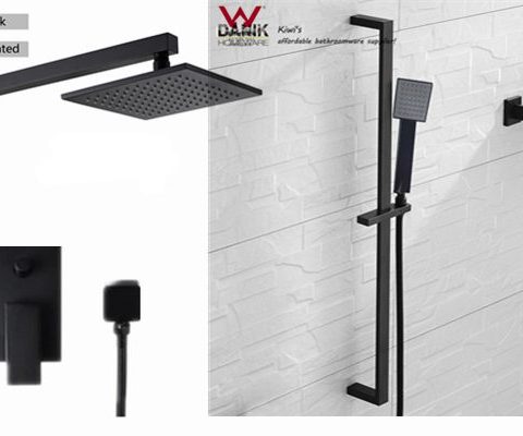 Shower Rain Head and Mixer Slider Package - Image 1