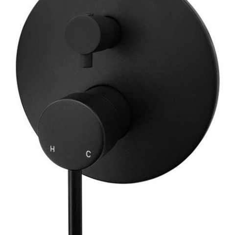 Black Rain Head Shower Slider Mixer Combo - Image 3