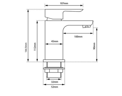 Vanta Modern Flat Handle Basin Mixer – Brushed Nickel - Image 7