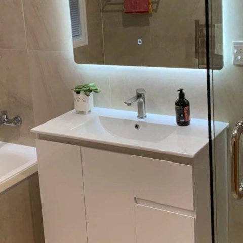 Vanta Modern Flat Handle Basin Mixer – Brushed Nickel - Image 4