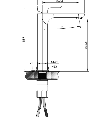 Vanta Tall Vessel Mixer – Brushed Nickel - Image 2