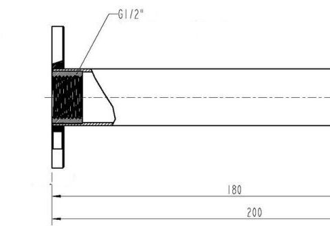 Bath Spout Matte Black Round - Image 3
