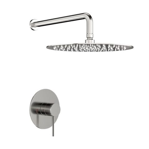 Shower Mixer Chrome Round 120mm Cover - Image 2