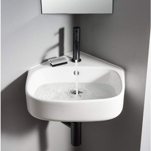 Rondo Pin Lever Basin Mixer - Matte Black - Image 2