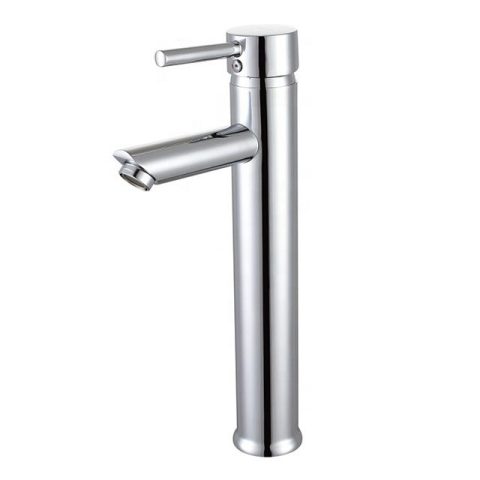 Stilo Pin Lever Tall Basin Mixer - Polished Chrome - Image 1