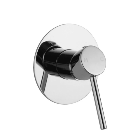 Shower Mixer Chrome Round 120mm Cover - Image 1