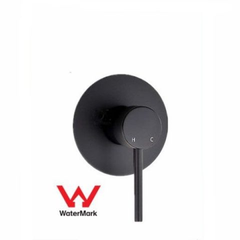 Shower Mixer Slider with Elbow Matt Black Round - Image 3