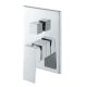 Shower Mixer Divider Square Chrome