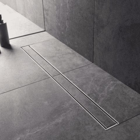 700mm Tiled Insert Channel Shower Drain – Brushed Copper - Image 2