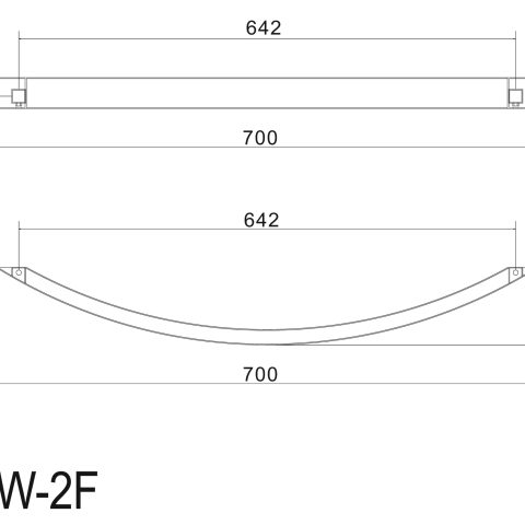 Horizontal Heated Towel Rail 700mm Chrome Single Bars - Image 2