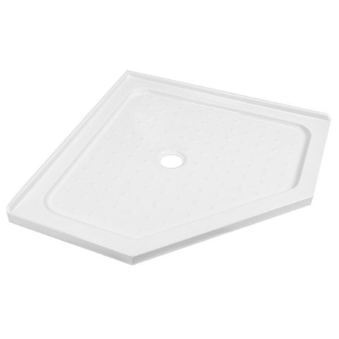 Framed Diamond 1000wmm Shower Box Inc Glass Tray and Wall Liner - Image 9