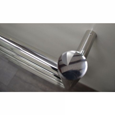 5 Bar Round Profile Heated Towel Rail – Chrome - Image 7