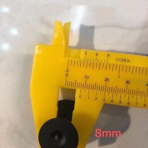 Knobs Door handle Set of TWO Matte Black Solid Brass - Image 6