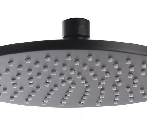 Bathroom Black Round Rain Head with Arm - Image 3
