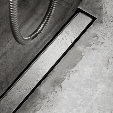 1000mm Tiled Insert Channel Shower Drain – Matte Black - Image 12