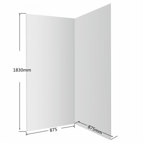 Framed 900wx900dmm Shower Swing Door Square Matte Black Inc Glass+Tray+Liner - Image 8