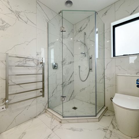 5 Bar Square Profile Heated Towel Rail - Chrome - Image 2