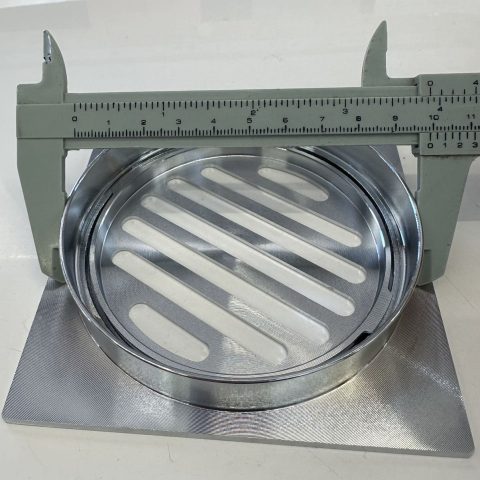 Tile Floor Shower Waste Square 110Wx110W Solid Brass Chrome - Image 3