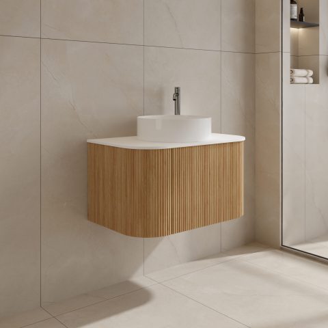 Haven 750mm Wall-Hung Vanity - Acacia - Image 4