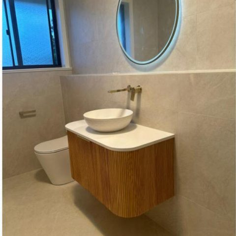 Haven 900mm Wall-Hung Vanity - Acacia - Image 9