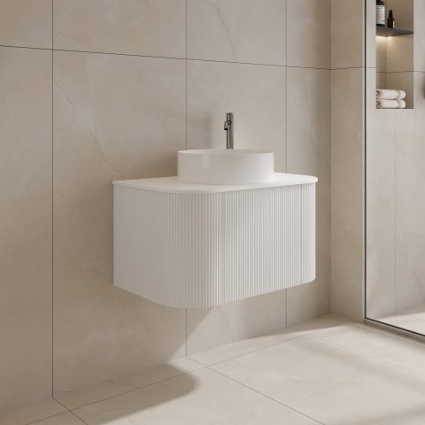 Haven 750mm Wall-Hung Vanity - Matte White - Image 8