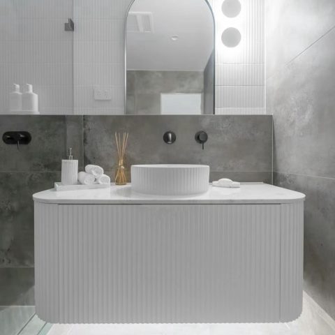 Haven 1200mm Wall-Hung Vanity - Matte White - Image 4