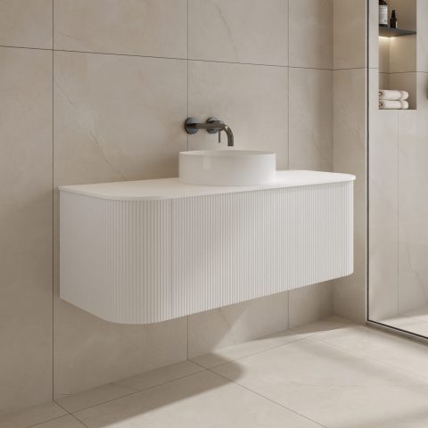 Haven 1200mm Wall-Hung Vanity - Matte White - Image 6