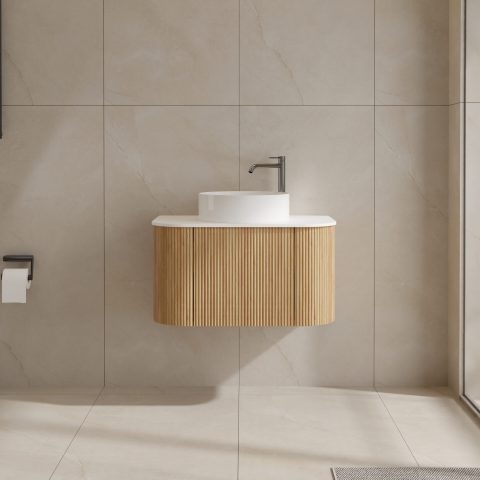 Haven 750mm Wall-Hung Vanity - Acacia - Image 3