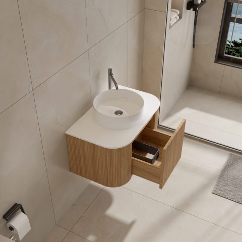 Haven 750mm Wall-Hung Vanity - Acacia - Image 6