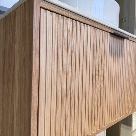 Aura 1500mm Wall-Hung Vanity - Acacia - Image 8