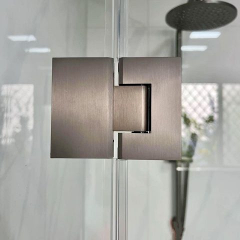 Frameless Glass Rectangle 1200wx900dmm Shower Sliding Door Gunmetal - Image 10