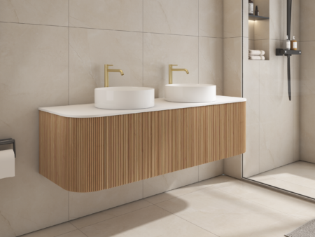 Buy solid wood wall-hung vanity 1500mm in NZ - | Danik Bathroom