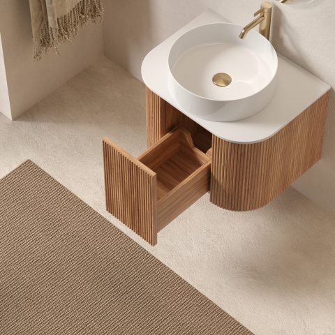 Haven 600mm Wall-Hung Vanity - Acacia - Image 5