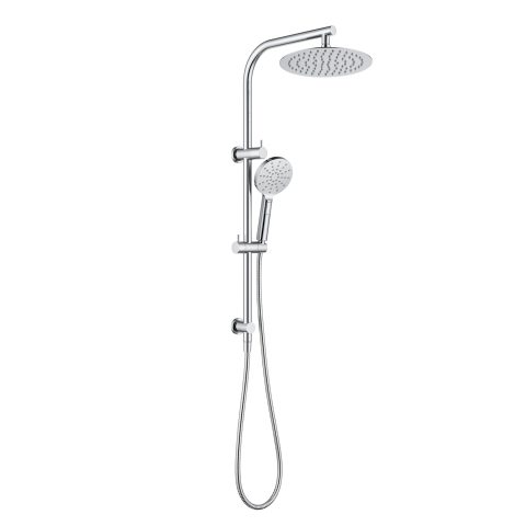 Milo 250mm Round Dual Shower System - Polished Chrome - Image 1