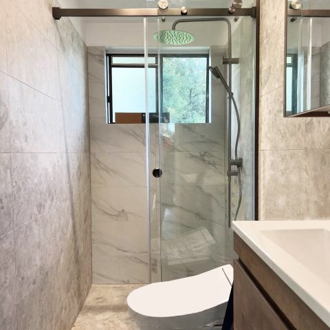 Frameless Glass 1500wx1950hmm Shower Sliding Door Brushed Nickel - Image 2